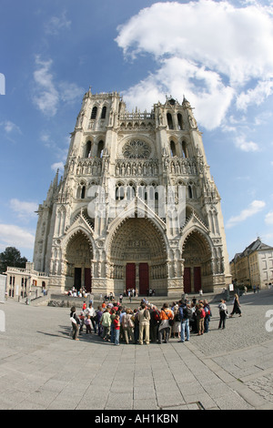 La Cathédrale d'Amiens, Picardie, France. Banque D'Images