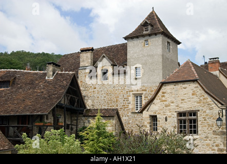 Bâtiments historiques de Carennac Haut pays de Quercy Dordogne 2005 Banque D'Images