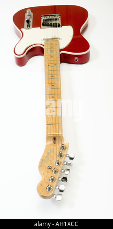 Fender Telecaster rouge Banque D'Images