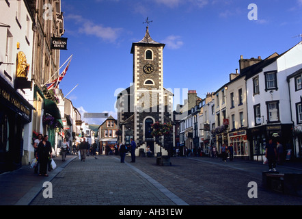 La Place du marché et sans objet Hall, Keswick, Cumbria, Royaume-Uni Banque D'Images