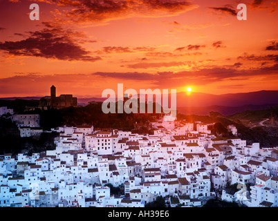 Le Sud de l'Espagne Andalousie Casares Costa Del Sol Banque D'Images