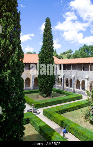 Cloître secondaire (nommé Afonso V) du Monastère de Batalha. Chef-d'oeuvre de l'art gothique et l'art manuélin. Patrimoine mondial. Le Portugal. Banque D'Images