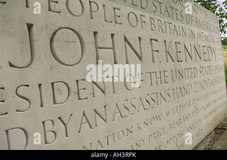 John F Kennedy Memorial Coopers Hill Runnymede, Angleterre Banque D'Images