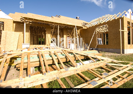 Nouvelle maison en construction Banque D'Images