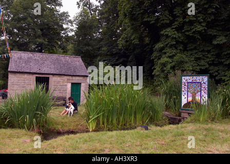 'Stoney Middleton' 'et bien habiller ' annuelle 2006 tradition horticole et Bains Romains building dans le Derbyshire 'Grande-bretagne' Banque D'Images