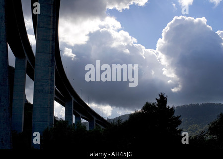 L'A40 Autoroute de Titans Nantua France Banque D'Images