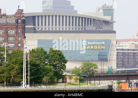 TD Banknorth Garden - Boston's Premier Sports et divertissement Arena, domicile des Bruins de Boston Celtics et Banque D'Images