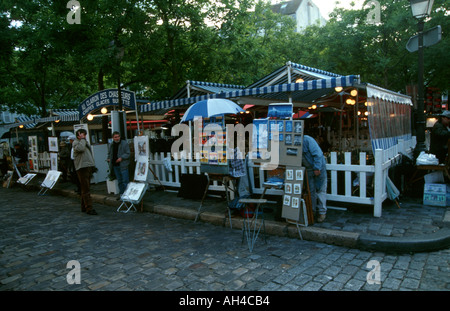 Place du Tertre Paris France Banque D'Images