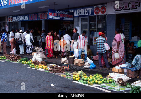 Coral Coast Viti Levu Fruits et légumes du marché de Sigatoka Banque D'Images