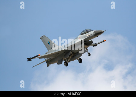 Chasseur à réaction F-16 de l'armée de l'air néerlandaise Banque D'Images