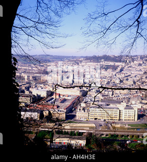 Vue sur le centre-ville de Bath de Beecehn Falaise Angleterre Somerset Bath Banque D'Images