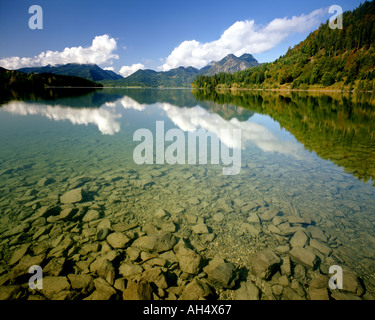 DE - La Bavière : le lac de Walchensee Banque D'Images