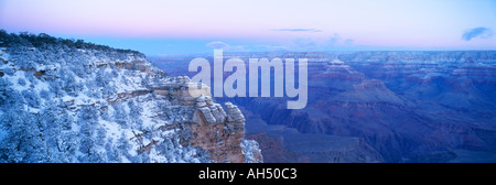 États-unis d'Amérique, l'Arizona, le Parc National du Grand Canyon, vue de la rive sud, de compensation tempête vue panoramique Banque D'Images