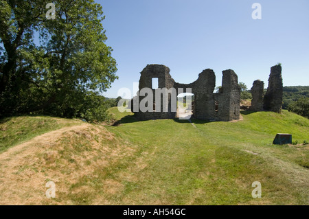 Ruines du château, Newcastle Emlyn Carmarthenshire Wales Cymru Banque D'Images