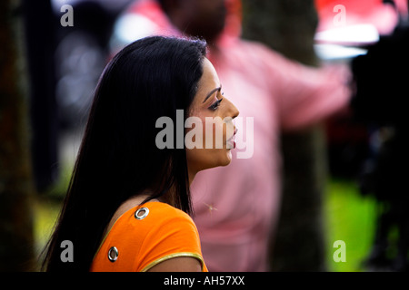 M. Bhatti sur Chutti Tournage Bollywood dans Cumbria avec Anupam Kher & Bhairavi Goswami LE PARC NATIONAL DE LAKE DISTRICT Banque D'Images