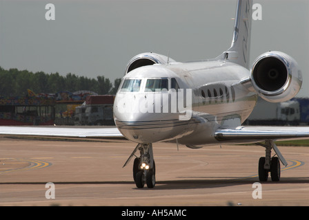 Grumman Gulfstream 450 Executive Jet Fairford à Angleterre Banque D'Images