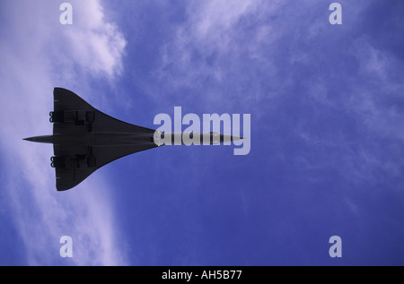 British Airways Concorde 102 G BOAG Londres Heathrow l'approche GAV 1002 Banque D'Images