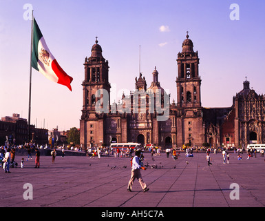 Mexique Mexico City Plaza de la Constitucion Banque D'Images