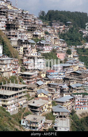 Ville de Simla Shimla issues du Raj hill station Himachal Pradesh Inde Asie Banque D'Images