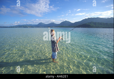 Nuuanu Pali Lookout Nuuanu Oahu Hawaii USA Banque D'Images