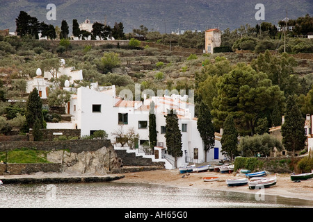 Maison musée Dali à Port Lligat côte brave cadaques catalogne l'Espagne Banque D'Images