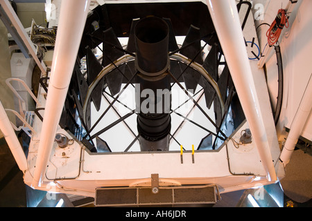 Miroir primaire du télescope William Herschel, l'Observatoire de Roque de los Muchachos, La Palma, Canary Islands Banque D'Images