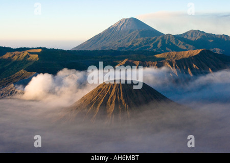 Gunung Bromo ou le Mont Bromo salon Java Indonésie Banque D'Images