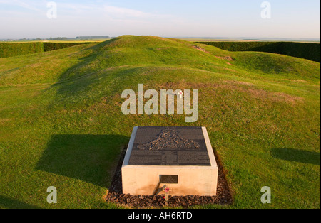 Pozieres Mémorial Australien Moulin, La Somme, Picardie, France Banque D'Images