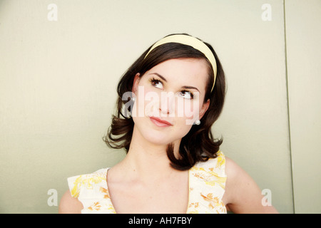 Close-up of a young woman Banque D'Images