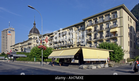 Victoria-Jungfrau Grand Hotel à Interlaken en Suisse Banque D'Images