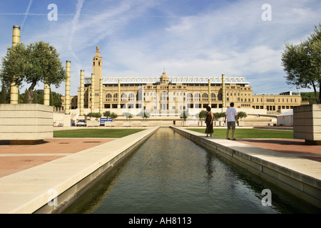 Estadi Olimpic Barcelone Espagne intérieur de Montjuic site de jeux olympiques de 1992 Banque D'Images