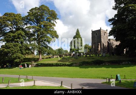 Eglise St Mary, Tissington, Peak District, Derbyshire, Angleterre, RU Banque D'Images