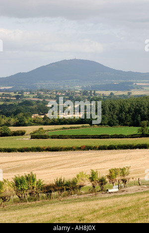 Vue de Wenlock Edge pour le Wrekin, Shropshire, England, UK Banque D'Images