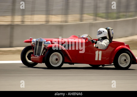 1950 MG TD Monterey Historic courses automobile Banque D'Images