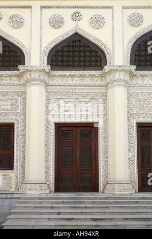 Chowmahalla Palace détails Hyderabad Andhra Pradesh, Inde Banque D'Images