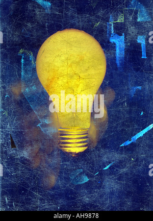 Lampe peinture idée illustration Banque D'Images