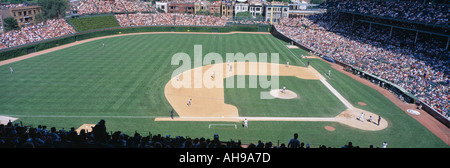 Wrigley Field Chicago IL Oursons v Rocheuses Banque D'Images