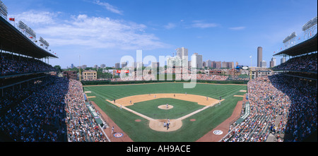 Wrigley Field Chicago IL Oursons v Rocheuses Banque D'Images