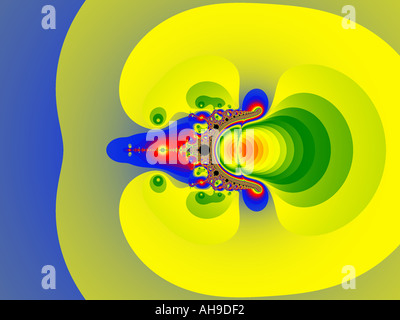 Quantité et applemale Mandelbrot Fraktal Banque D'Images