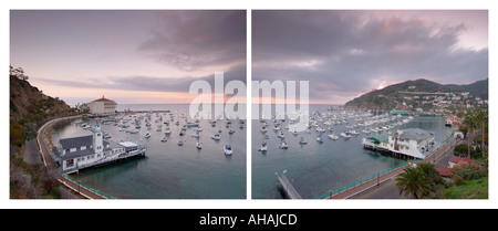 Matin dans Avalon Bay l'île de Catalina, Californie Banque D'Images