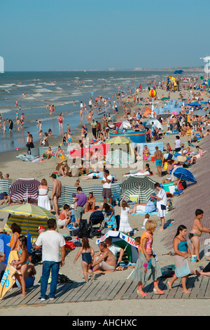 La plage de Malo-les-Bains, près de Dunkerque (Dunkerque-Flanders-France) Banque D'Images