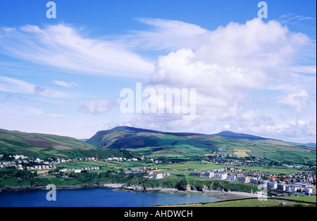 Ville de Port Erin Bay Ile de Man UK paysage côtier des côtes de la côte de l'île de Man Banque D'Images