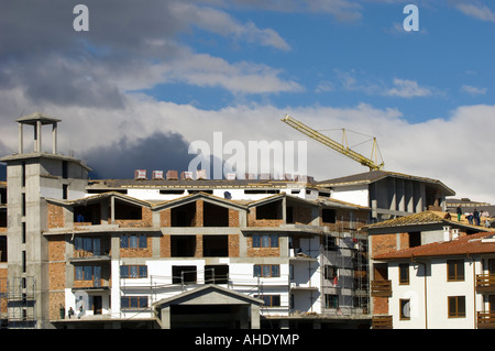 Vente de maisons nouvellement construites pour les investisseurs, Bansko, le Pirin, Bulgarie Banque D'Images