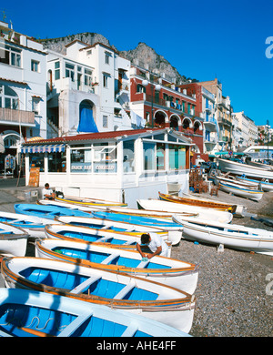 L'Italie, Golfe de Naples, Isola di Capri, Marina Grande Banque D'Images