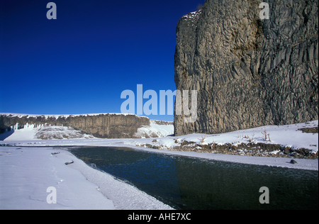 De l'Euphrate en hiver, Mus la Turquie. Banque D'Images