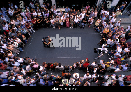 Concours de Tango à Buenos Aires, Argentine. rues Banque D'Images