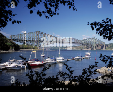 Des ponts de Québec et Pierre Laporte Banque D'Images
