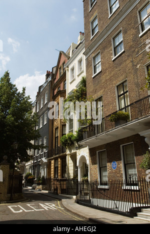 Centre de Londres Mayfair maisons privées dans 'Rue Charles' 'City of westminster' Angleterre HOMER SYKES Banque D'Images