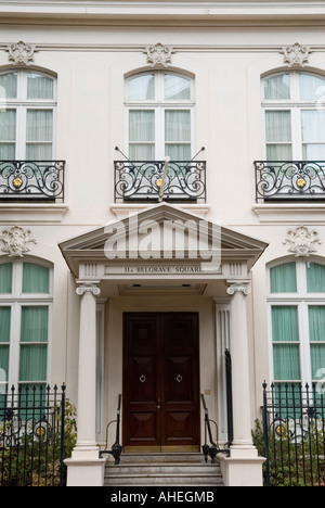 11a Belgrave Square cet établissement se trouve à Wilton Terrace Londres Angleterre Belgravia Londres SW11990 HOMER SYKES Banque D'Images