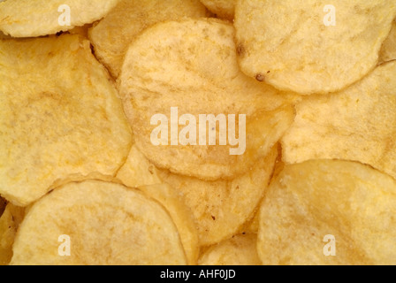 Close up of Potato Chips Chips Banque D'Images